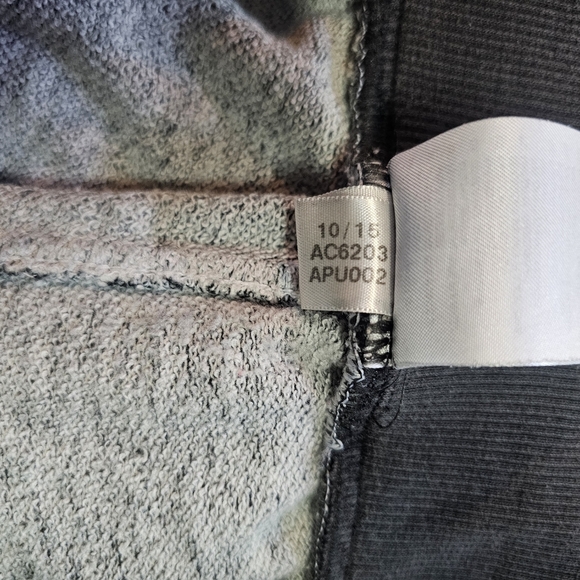 Adidas Women’s Jogger Sweatpants Small Gray Heather Neon Green Zip Pockets - Picture 7 of 12